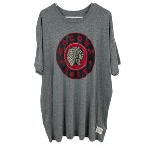 Original Retro Brand Nocona Beer Headdress Graphic Grey Tee 2XL